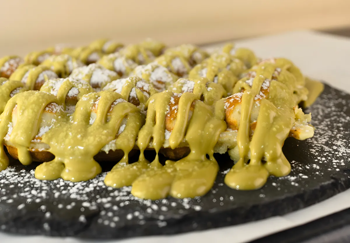 Waffle al pistacchio